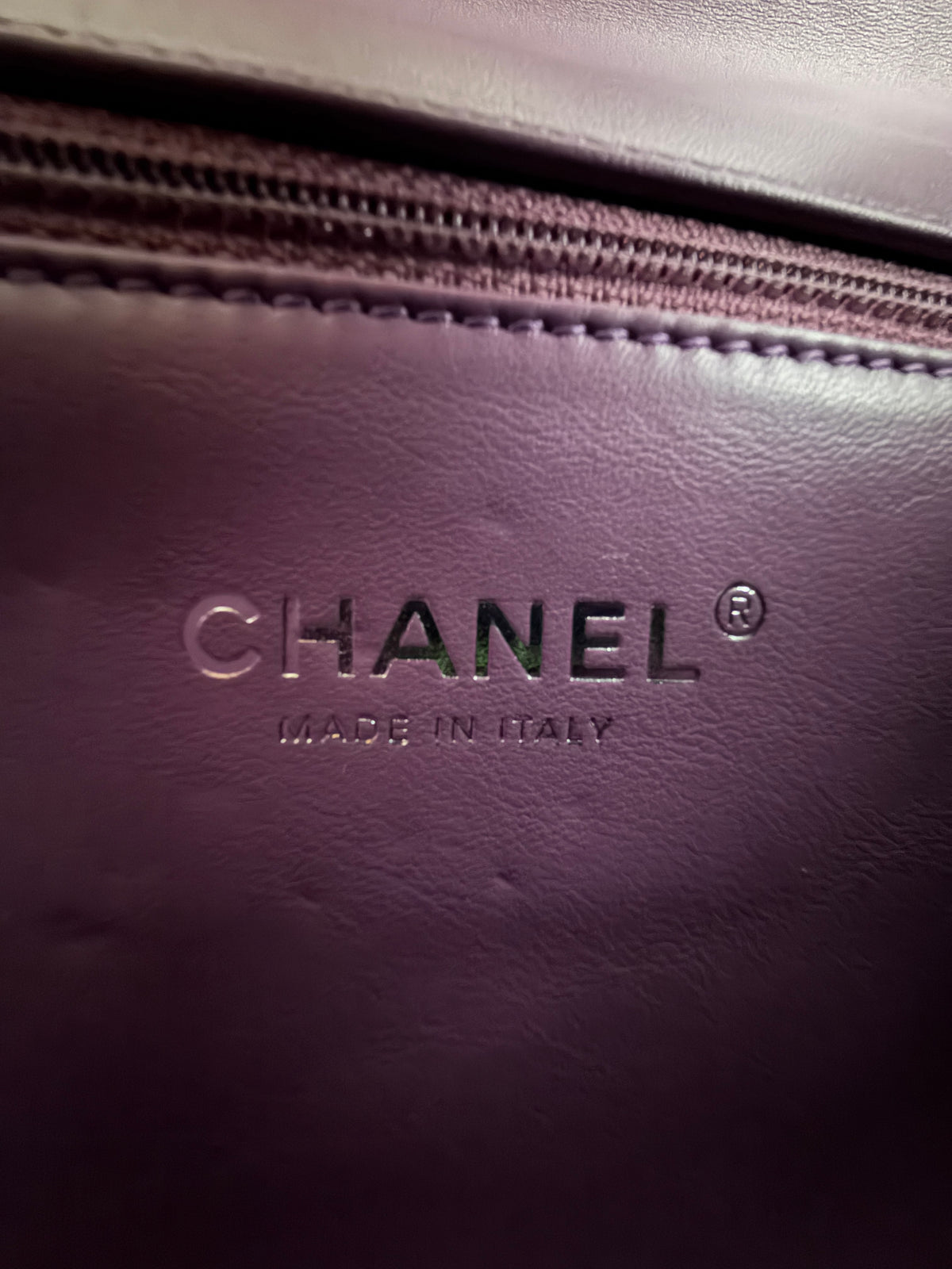 Chanel Purple Quilted Lambskin CC Chain Small Filigree Flap Bag Handbag ad2