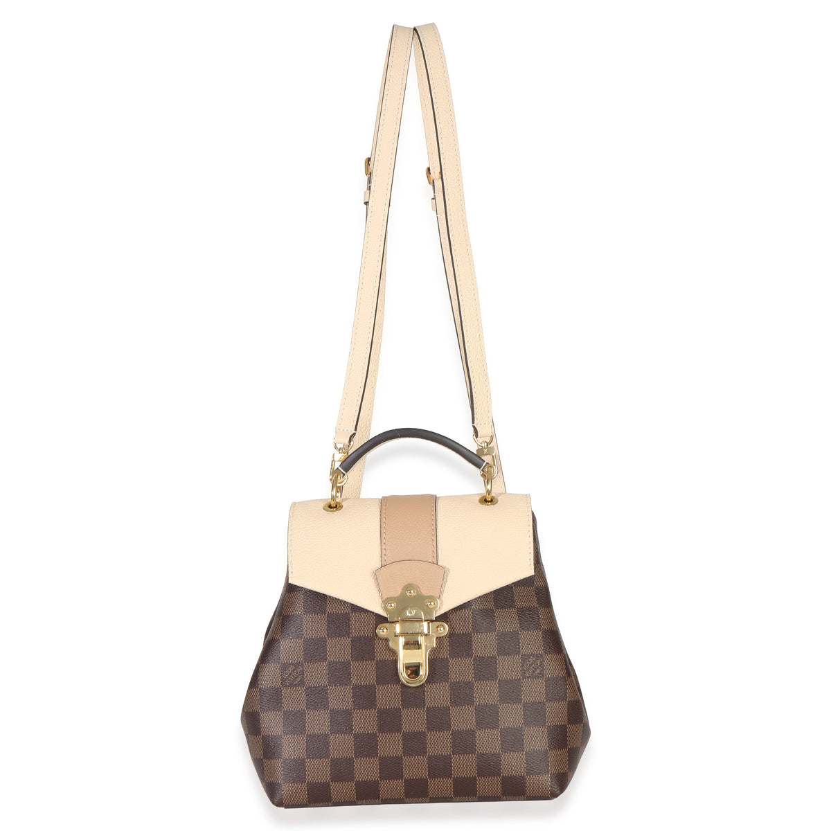 louis vuitton backpack beige Empreinte Monogram Backup Cream 1822865 FASHIONPHILE color hardware Louis Vuitton Tiny Backpack in