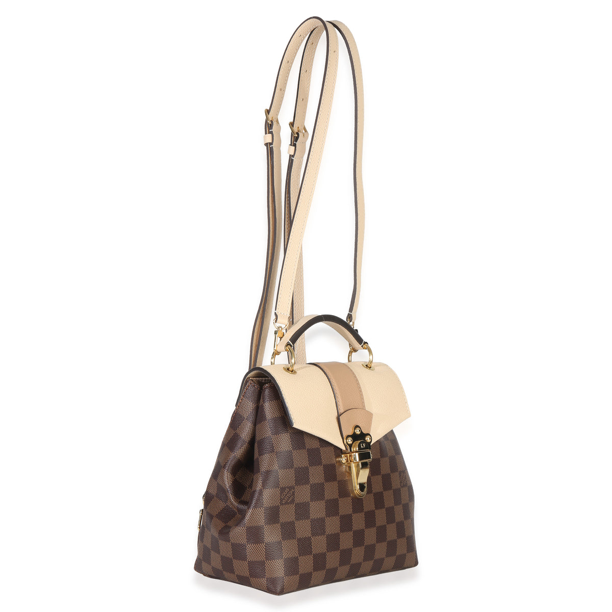 Louis Vuitton Beige Damier Canvas Clapton Backpack Handbag 4