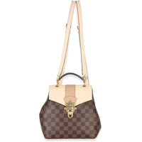 Louis Vuitton Beige Damier Canvas Clapton Backpack Handbag fv