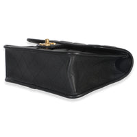 Chanel Black Quilted Caviar 22K Top Handle Flap Handbag Handbag 6