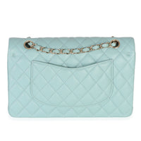 Chanel Mint Quilted Caviar Medium Classic Double Flap Handbag Handbag 4