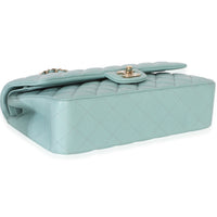 Chanel Mint Quilted Caviar Medium Classic Double Flap Handbag Handbag 5
