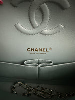 Chanel Mint Quilted Caviar Medium Classic Double Flap Handbag Handbag ad2
