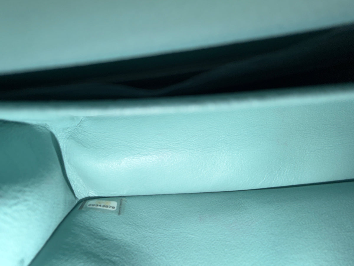 Chanel Mint Quilted Caviar Medium Classic Double Flap Handbag Handbag ad3