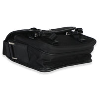 Prada Black Re Nylon Saffiano Double Buckle Messenger Bag Handbag 7