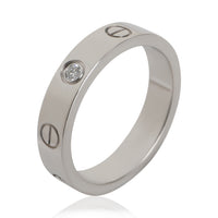 Cartier White Gold Diamond Small Model Love Ring bv
