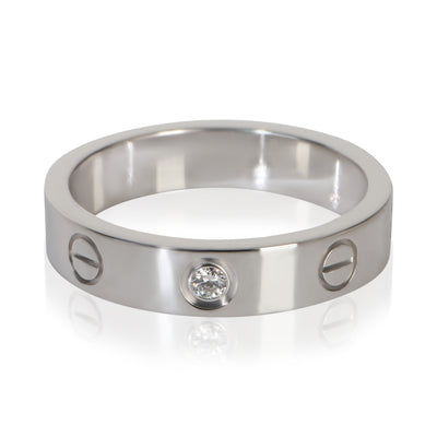 Cartier White Gold Diamond Small Model Love Ring fv