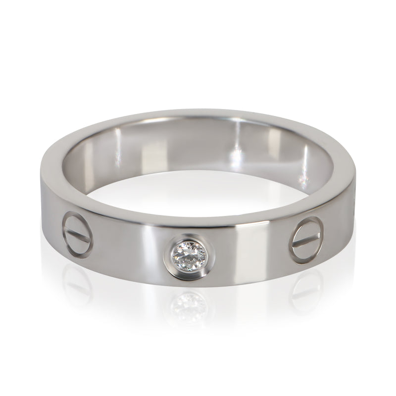 Cartier White Gold Diamond Small Model Love Ring fv