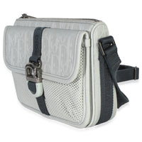 Christian Dior Light Blue Oblique Jacquard Dior 8 Pouch With Strap Handbag 2