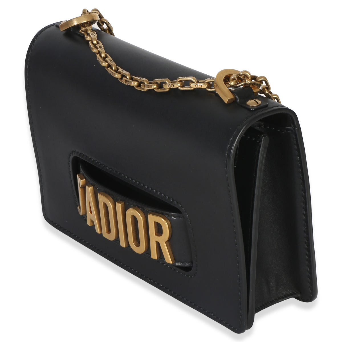 Christian Dior Black Smooth Calfskin J'Adior Chain Flap Bag Handbag 2