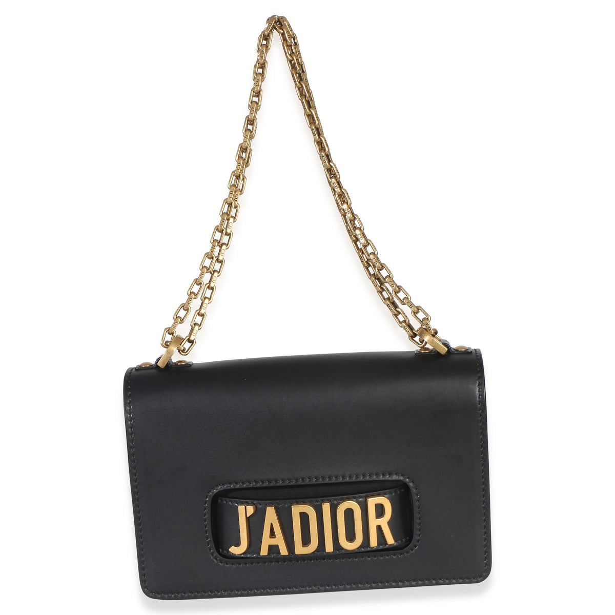Christian Dior Black Smooth Calfskin J'Adior Chain Flap Bag Handbag 8