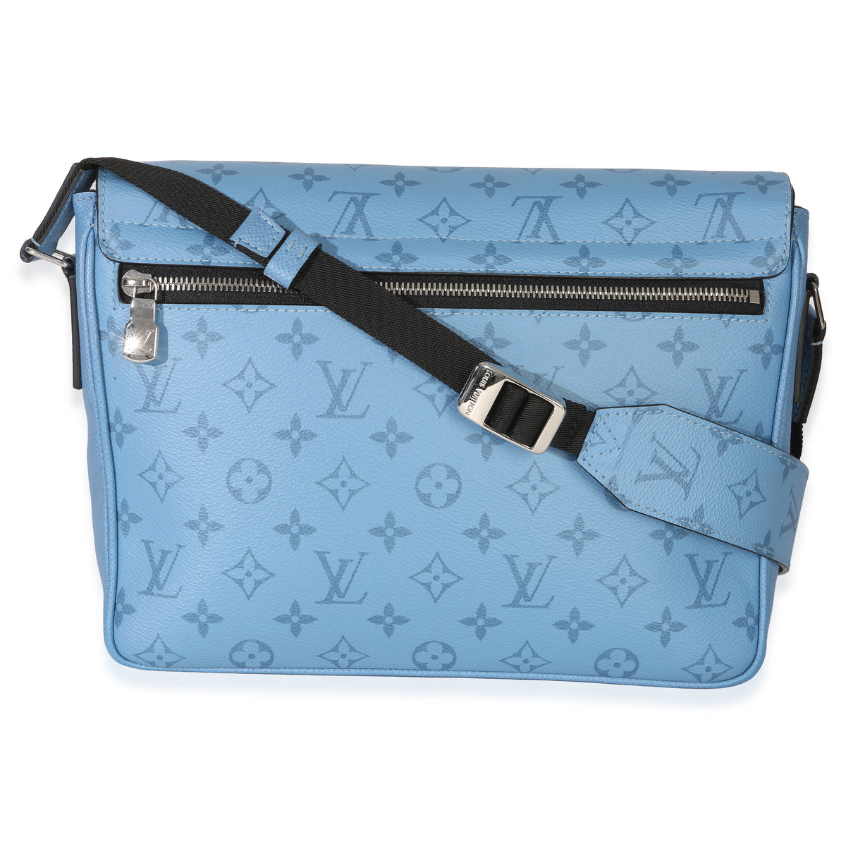 Louis Vuitton Blue Denim Taigarama Messengerama Handbag 4