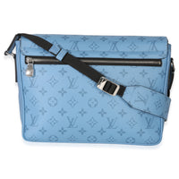 Louis Vuitton Blue Denim Taigarama Messengerama Handbag 4