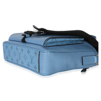 Louis Vuitton Blue Denim Taigarama Messengerama Handbag 6