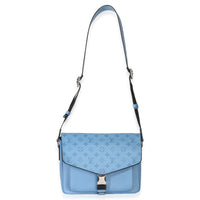 Louis Vuitton Blue Denim Taigarama Messengerama Handbag 8