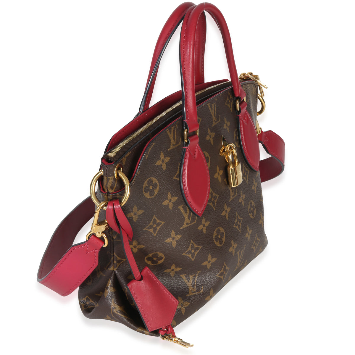 Louis Vuitton Bordeaux Monogram Canvas Flower Zipped Tote PM Handbag 3