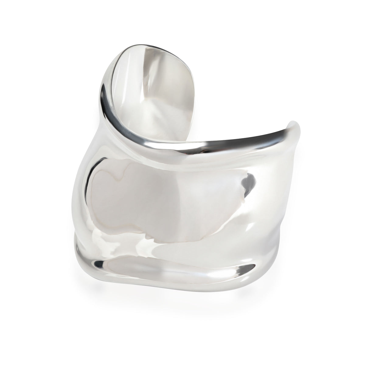 Tiffany & Co. Sterling Silver Right WElsa Peretti Small Model Bone Cuff Bracelet