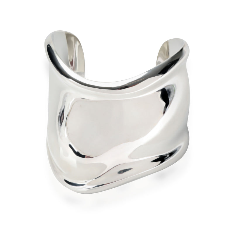 Tiffany & Co. Sterling Silver  Elsa Peretti Small Model Bone Cuff Bracelet