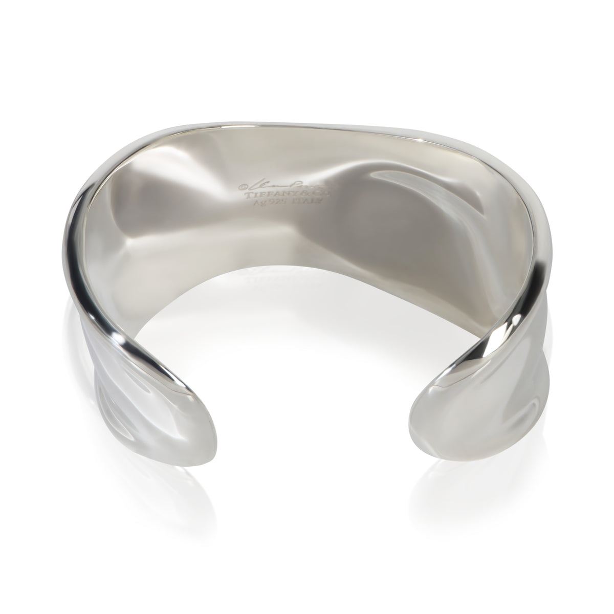 Tiffany & Co. Sterling Silver Right WElsa Peretti Small Model Bone Cuff Bracelet bv