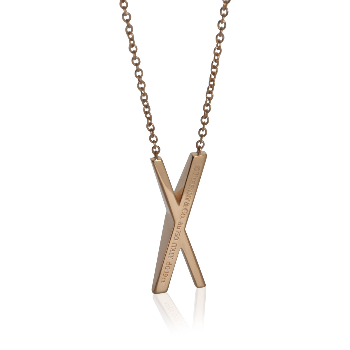 Tiffany & Co. Rose Gold Diamond Atlas X Pendant bv