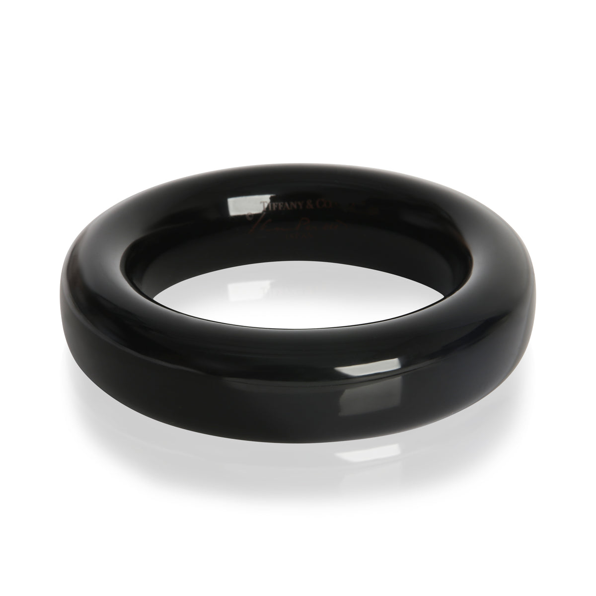 Tiffany & Co. Elsa Peretti Black Lacquer Bracelet fv