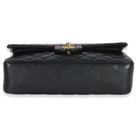 Chanel Black Quilted Lambskin Medium Classic Double Flap Bag Handbag 5