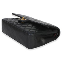 Chanel Black Quilted Lambskin Medium Classic Double Flap Bag Handbag 6
