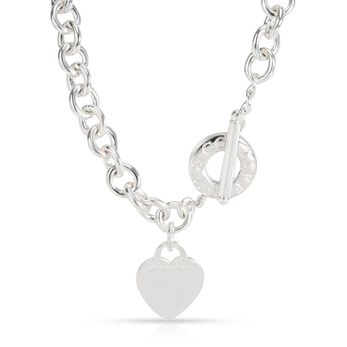 Tiffany & Co. Sterling Silver  Heart Tag Necklace
