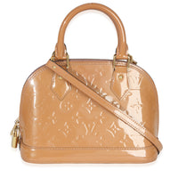 Louis Vuitton Rose Velours Monogram Vernis Alma BB Handbag 4