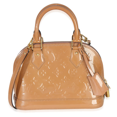 Louis Vuitton Rose Velours Monogram Vernis Alma BB Handbag fv