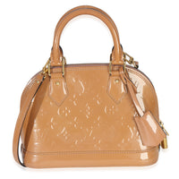 Louis Vuitton Rose Velours Monogram Vernis Alma BB Handbag fv