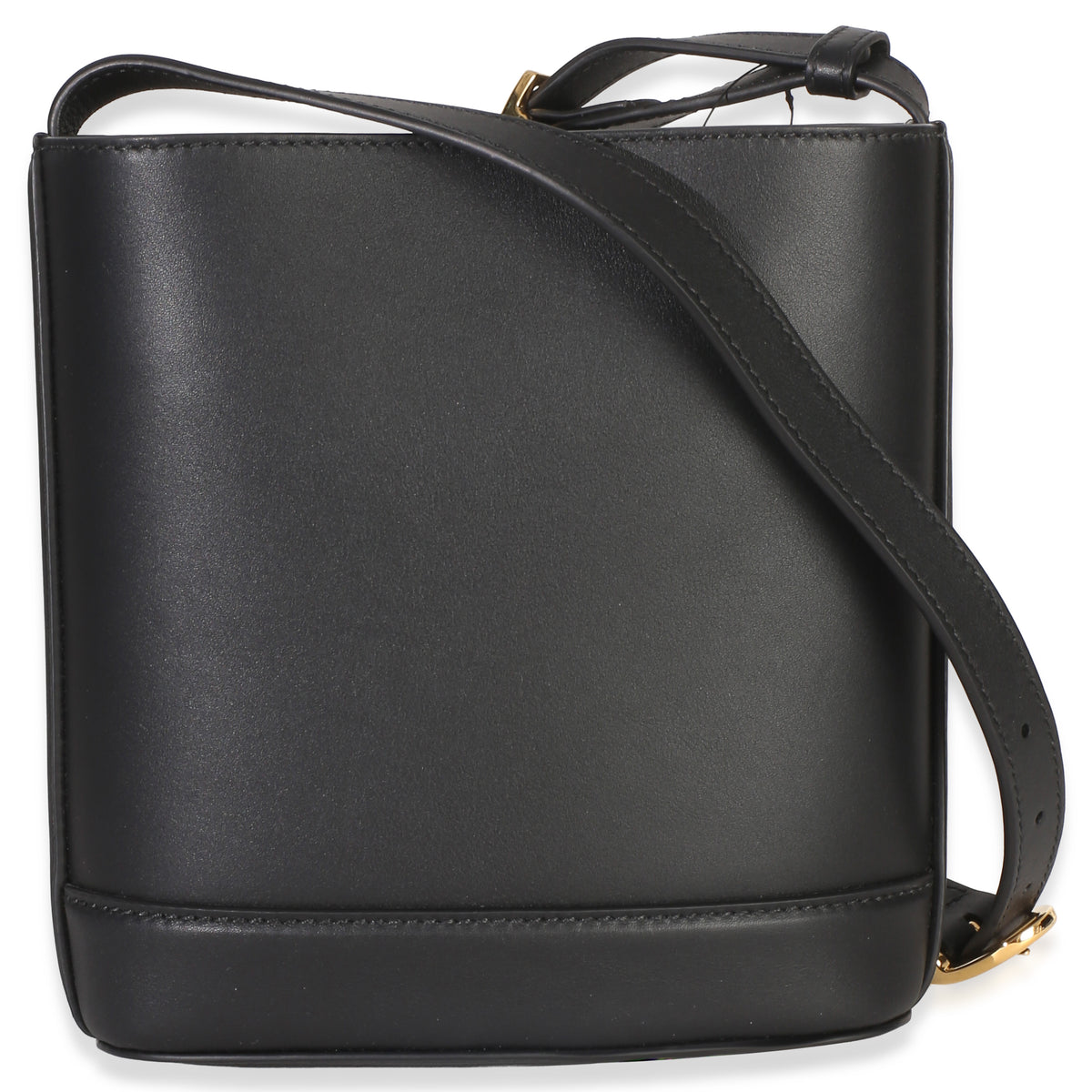Gucci Black Smooth Calfskin Hasler Horsebit 73 Small Bucket Bag Handbag 4