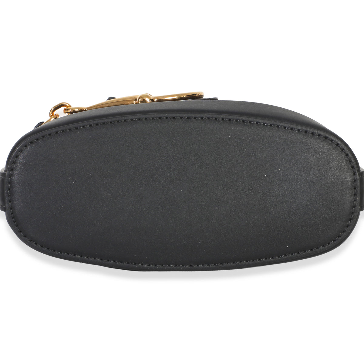 Gucci Black Smooth Calfskin Hasler Horsebit 73 Small Bucket Bag Handbag 5