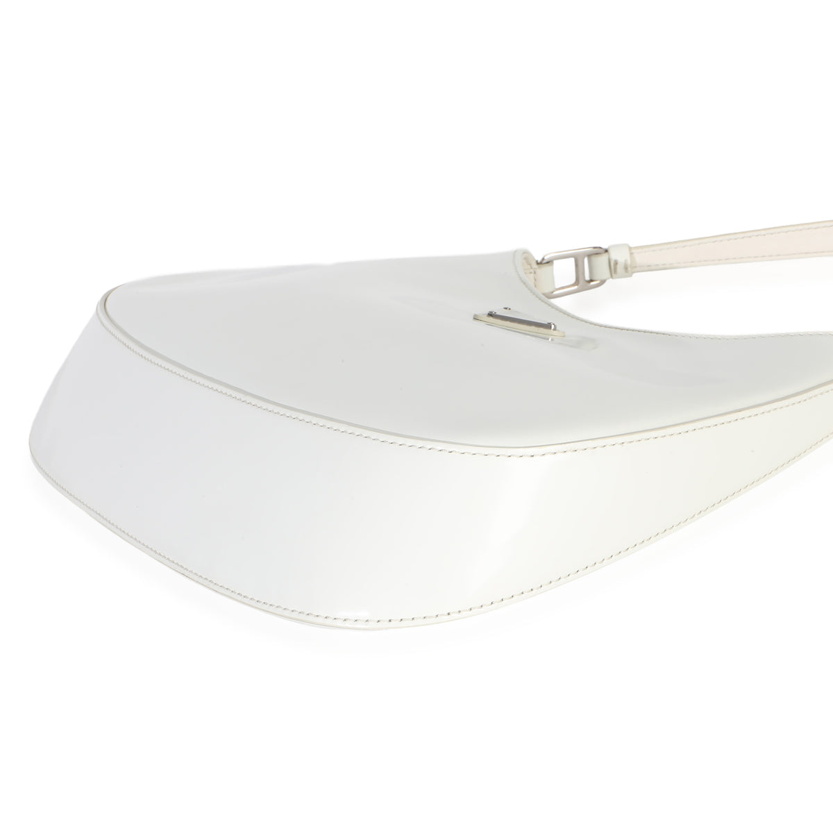 Prada White Spazzolato Cleo Bag Handbag 6