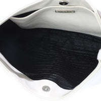 Prada White Spazzolato Cleo Bag Handbag 8
