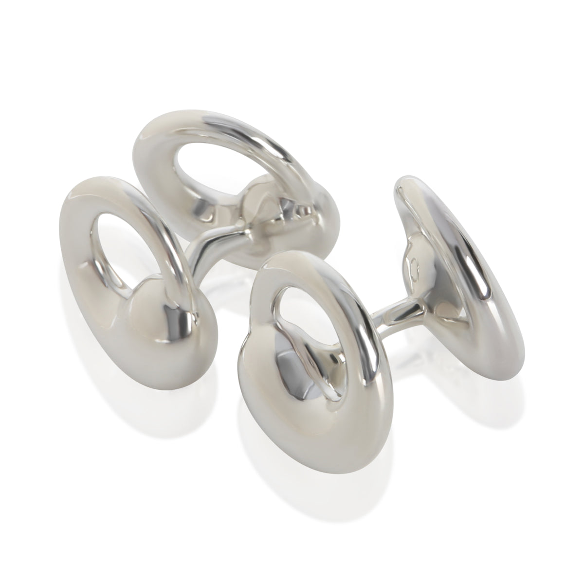 Tiffany & Co. Sterling Silver  Elsa Peretti Eternal Circle Cufflinks sv