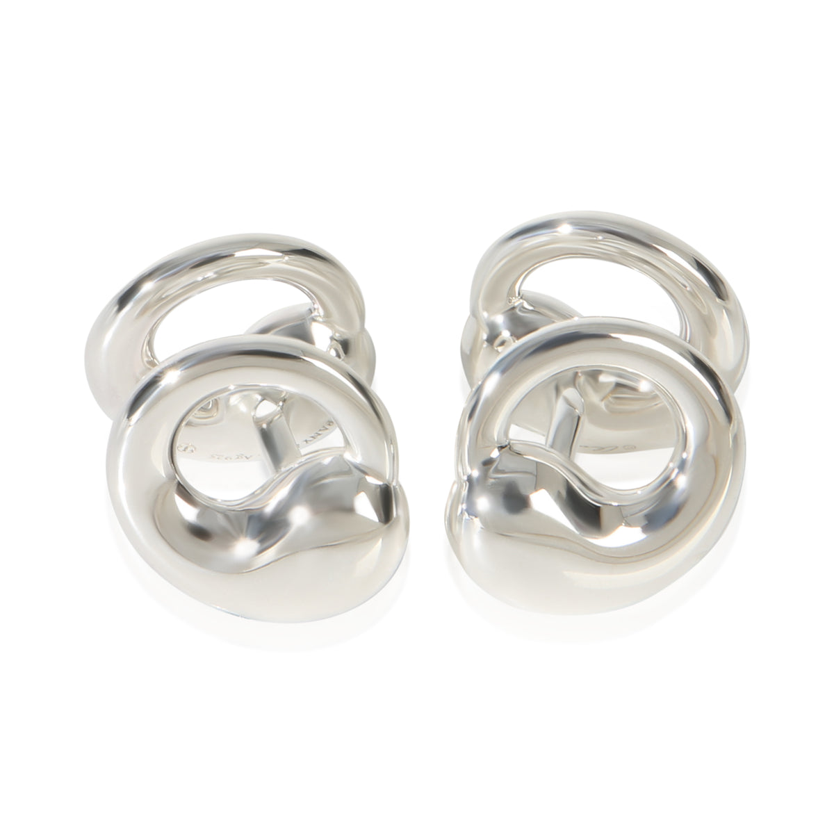 Tiffany & Co. Sterling Silver  Elsa Peretti Eternal Circle Cufflinks pv