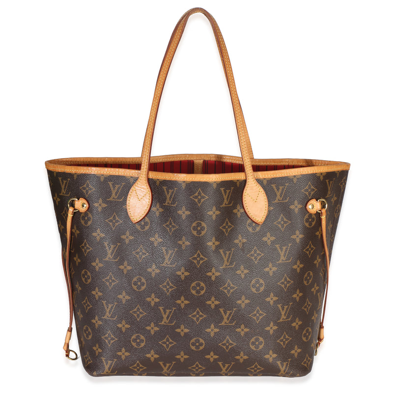 Louis Vuitton Monogram Canvas Neverfull MM Handbag fv