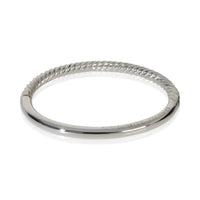 David Yurman Sterling Silver  Cable Hinged Bracelet bv