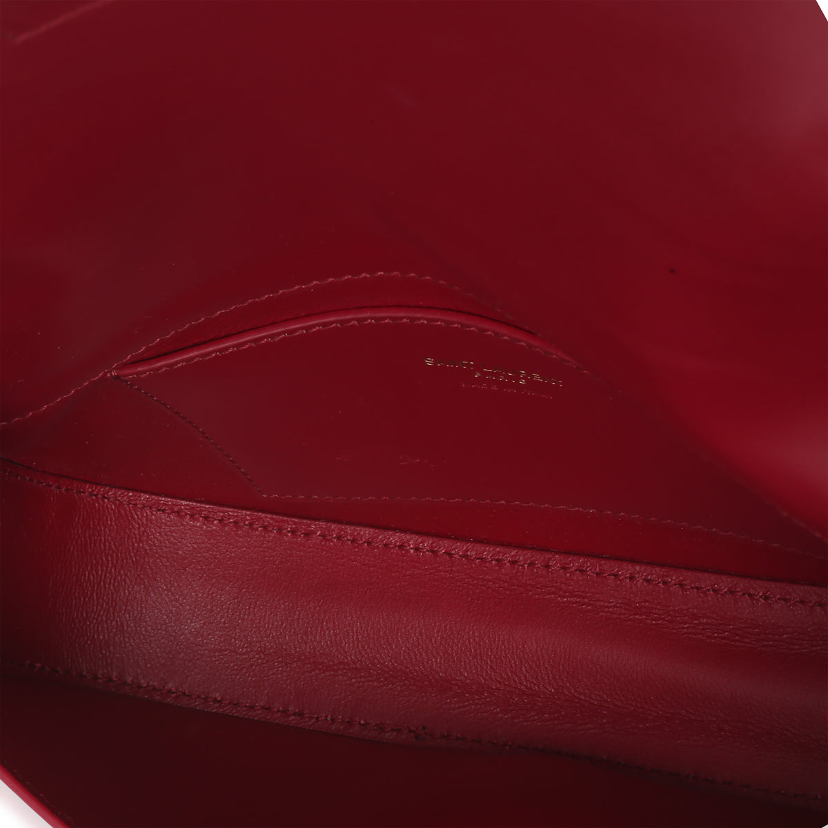 Saint Laurent Cherry Jam Box Calfskin Mini Voltaire Shoulder Bag Handbag av