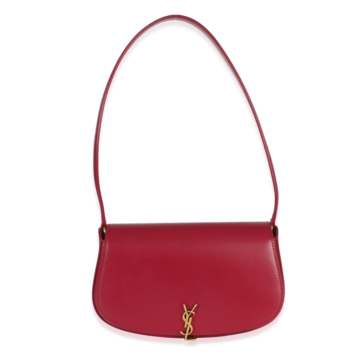 Saint Laurent Cherry Jam Box Calfskin Mini Voltaire Shoulder Bag Handbag fv