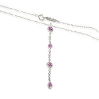 Tiffany & Co. White Gold Pink Sapphire Pendant sv