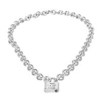 Tiffany & Co. Sterling Silver  1837 Lock Necklace pv