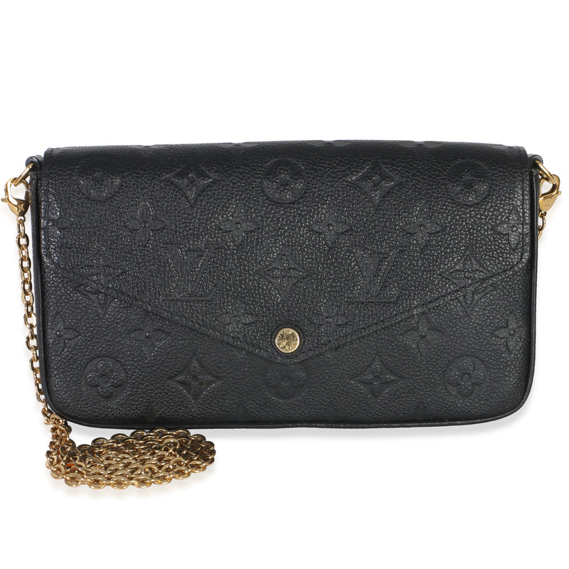 Louis Vuitton Black Monogram Empreinte Felicie Pochette Handbag id