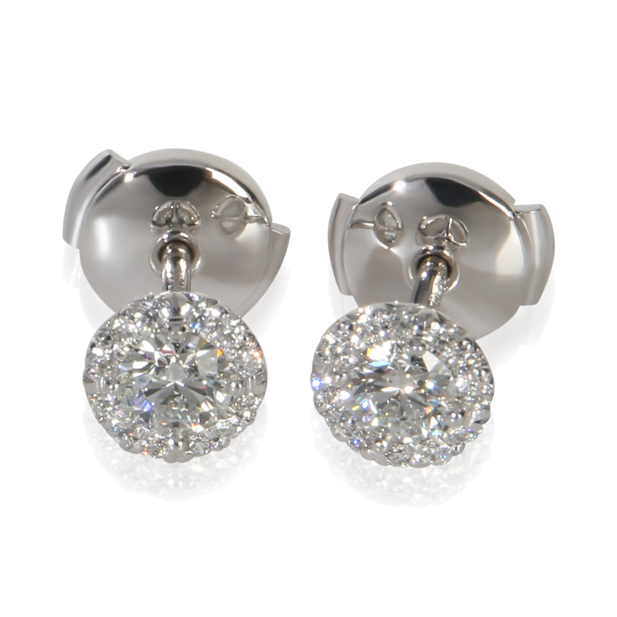 Tiffany & Co. Platinum Diamond Soleste Earrings sv