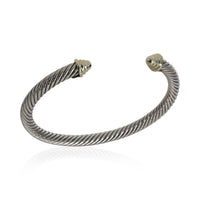 David Yurman Yellow Gold & Sterling Silver  Classic Cable Bracelet bv
