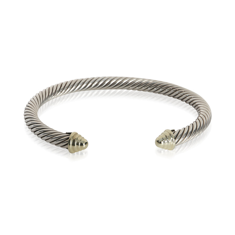 David Yurman Yellow Gold & Sterling Silver  Classic Cable Bracelet fv