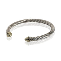David Yurman Yellow Gold & Sterling Silver  Classic Cable Bracelet sv