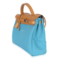 Hermès Bleu Azteque Toile Vache Hunter Herbag Zip 31 PM PHW Handbag 2